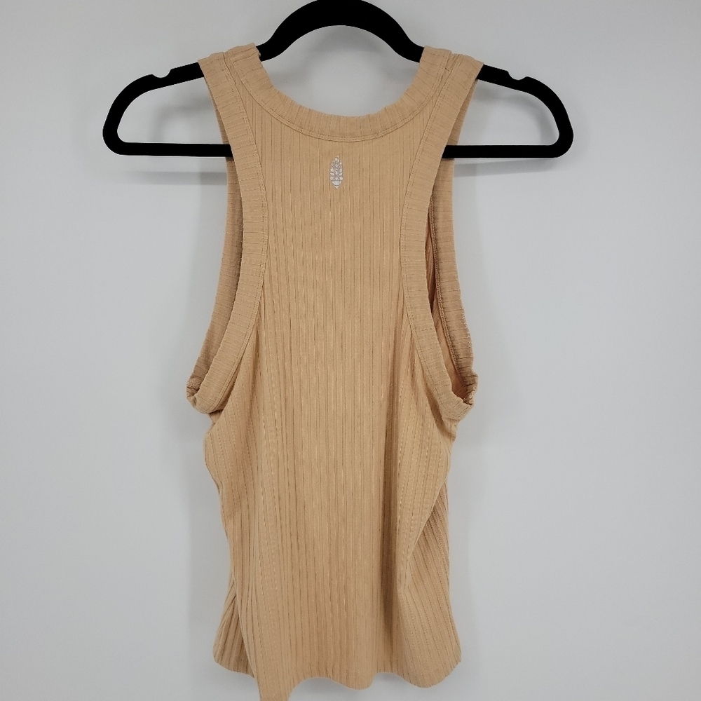 FP Movement Womens Ribbed Cream Color Tank Top Size M - Picture 5 of 9